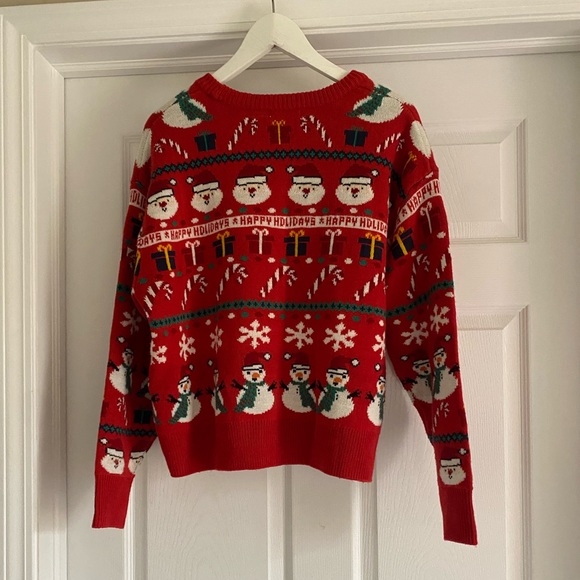 H&M Happy Holidays Christmas Sweater Size Medium - Picture 3 of 3